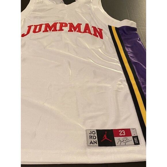 Nike Air Jordan Sport DNA Basketball JerseyAV6629-100 Space Jam Men’s Sz M - Picture 2 of 12